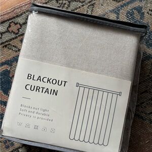 NIB Blackout Linen Curtain Panels